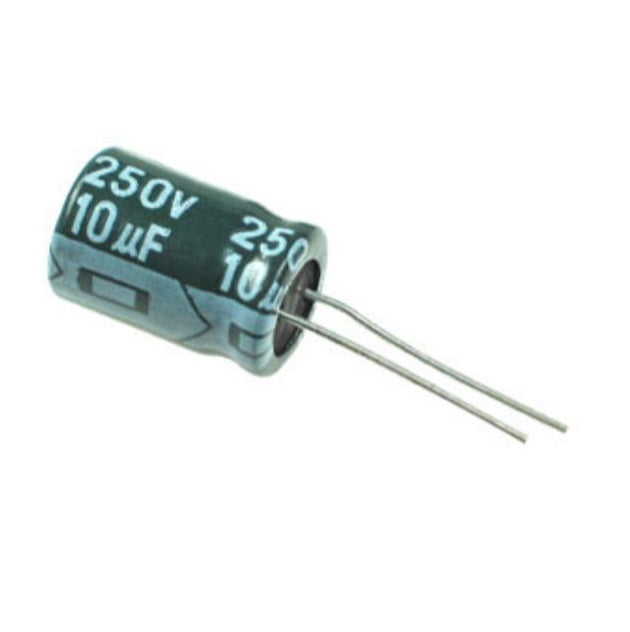 10uF @ 250V Electrolytic Capacitor - (AD27773)