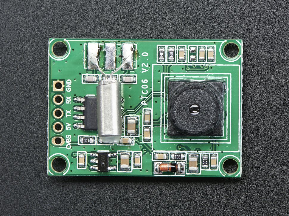 Miniature TTL Serial JPEG Camera with NTSC Video - (AD2064)