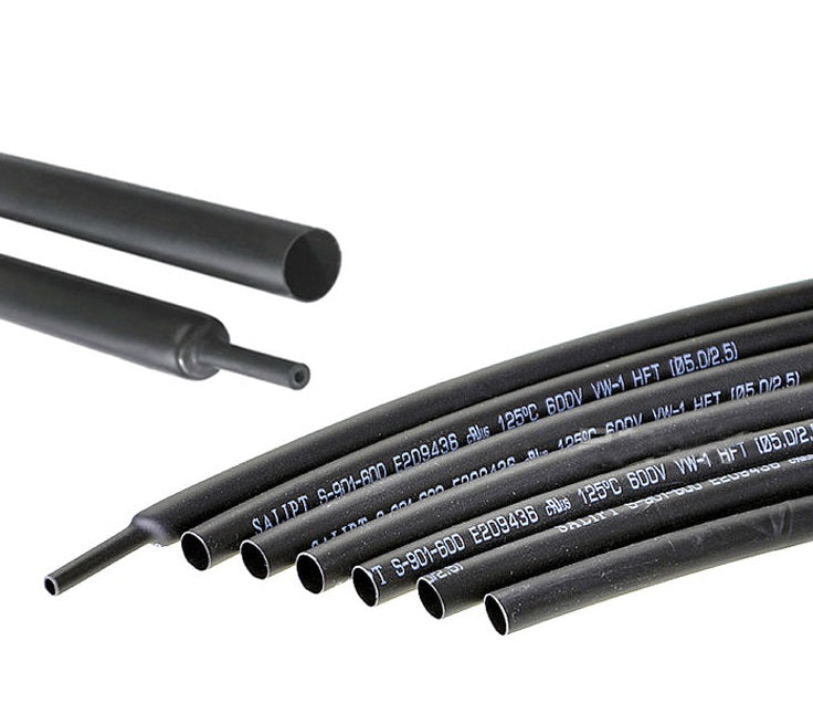 6.0mm Heat Shrink Black Wire Cable (1 Meter) - (AD12143)