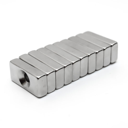 30x20x5mm Neodymium Magnet with Hole - (AD20639)