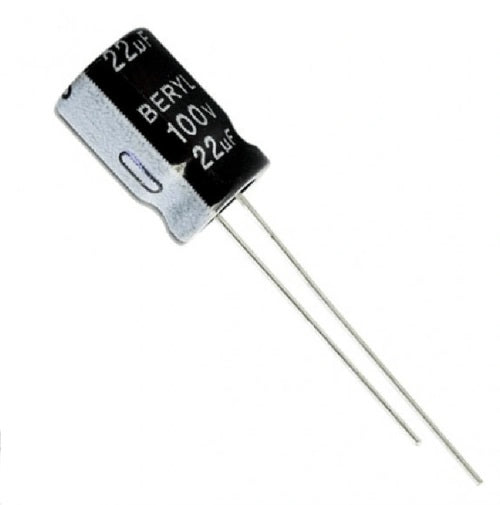 22uF @ 100V Electrolytic Capacitor - (AD16648)