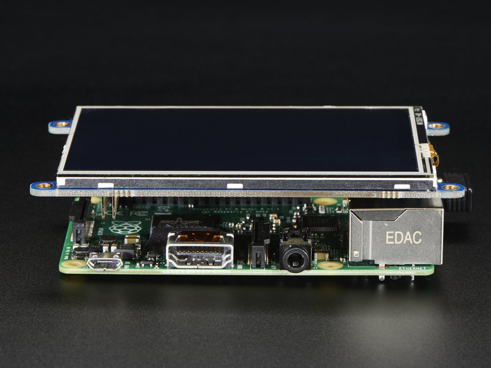 PiTFT Plus 480x320 3.5" TFT+Touchscreen for Raspberry Pi - (AD5883)