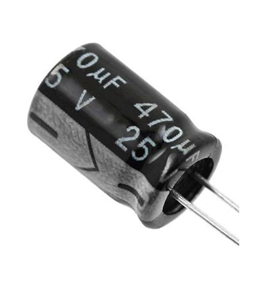 470uF @ 25V Electrolytic Capacitor - (AD9805)