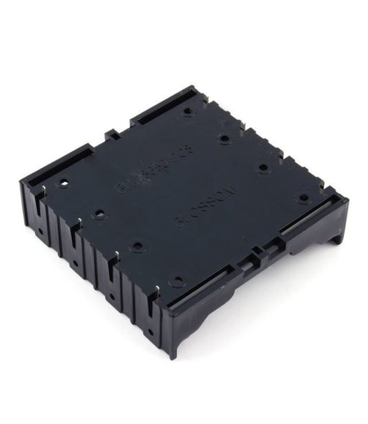 4x18650 Lithium Battery Holder Case Black PCB 8 Pin - (AD35968)
