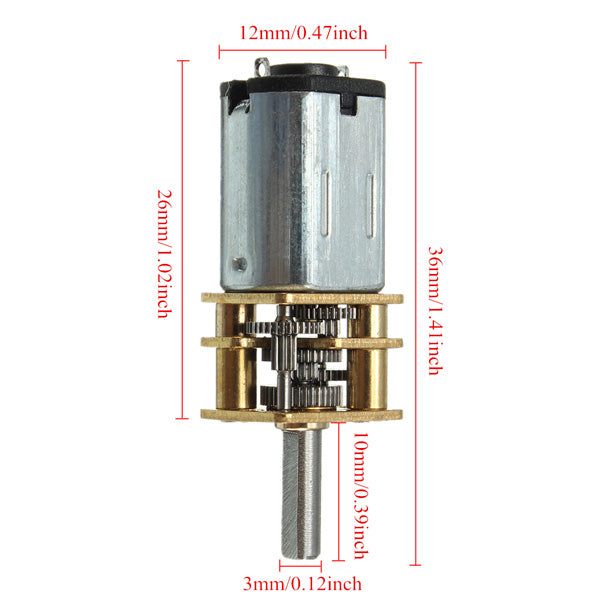 270 RPM (6-12V) Micro Gearmotor - (AD24838)