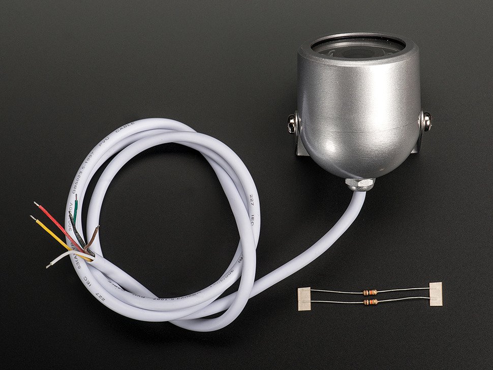 Weatherproof TTL Serial JPEG Camera with NTSC Video and IR LEDs - (AD28825)
