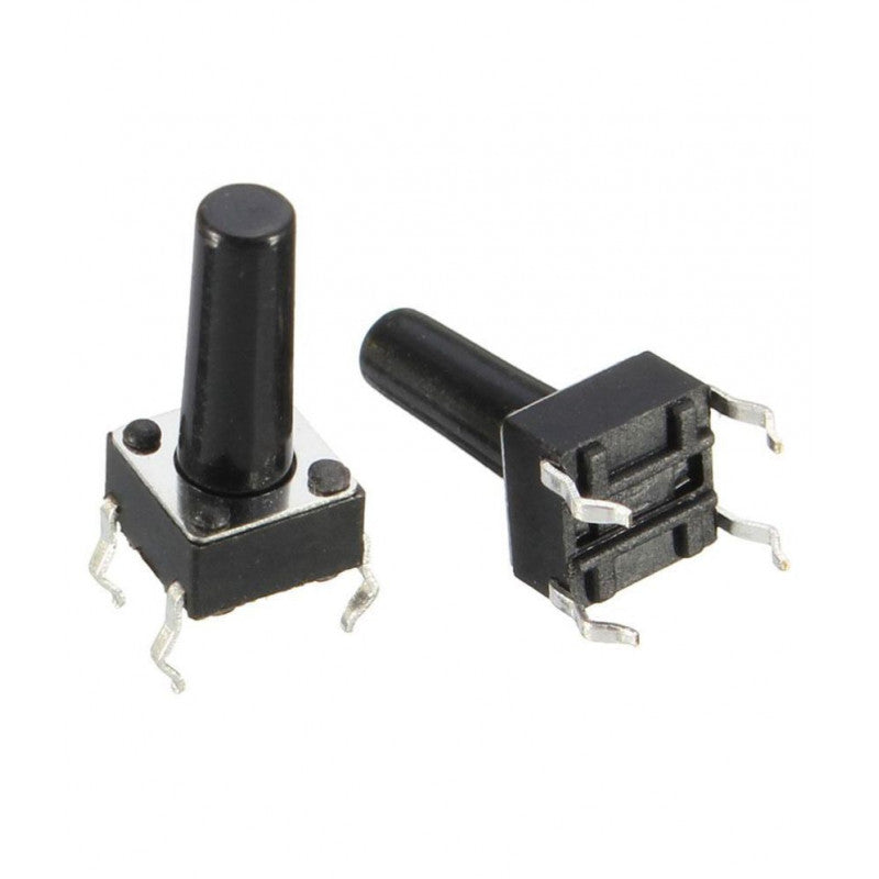 6x6x14mm Miniature Push Button 4-Pin N.O. - (AD17856)