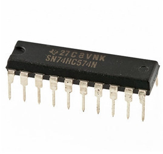 74HC574 (DIP-20) Flip-Flop Octal Tipo-D CMOS Alta Velocidad - (AD4521)