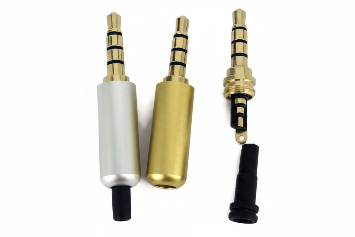 3.5mm 4-Poles Aluminum Audio Plug - (AD50887)