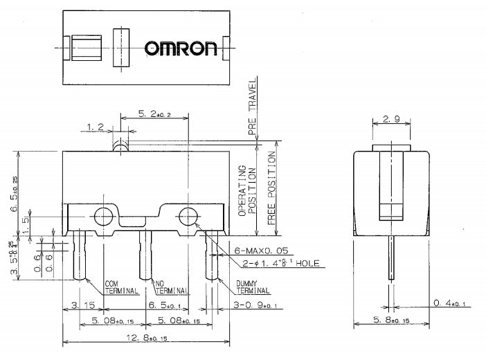 D2FC-F-7N Micro Switch OMRON - (AD12330)