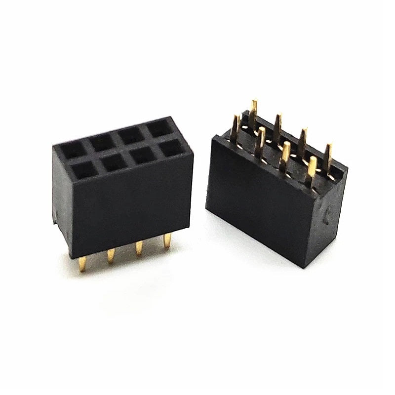 2x4 2.54mm Pin Double Row Female Header - (AD1394)