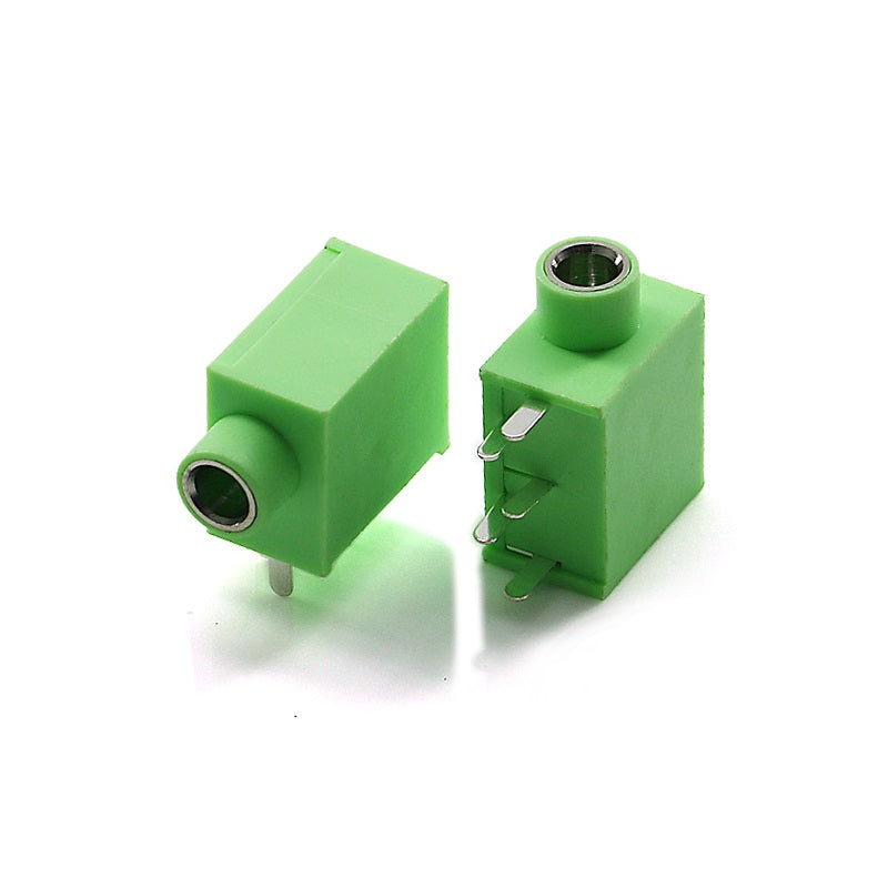 PJ-325 Green 5-Pin 3.5mm TRRS PCB Jack - (AD14444)