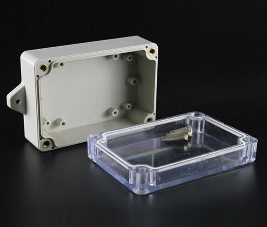 (100*68*40mm) Transparent Waterproof Enclosure Box IP67 with Mounting Flanges - (AD20646)