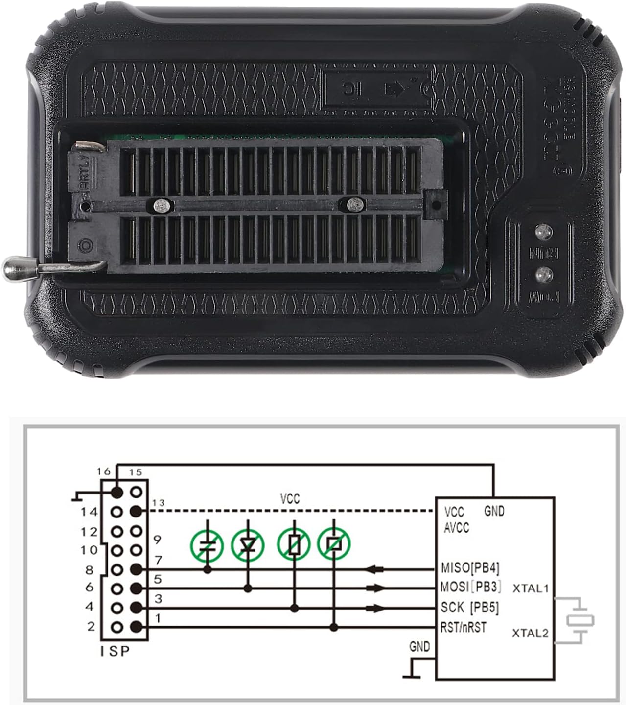 T48 TL866-3G Programmer USB + 12 Adapter - (AD218)