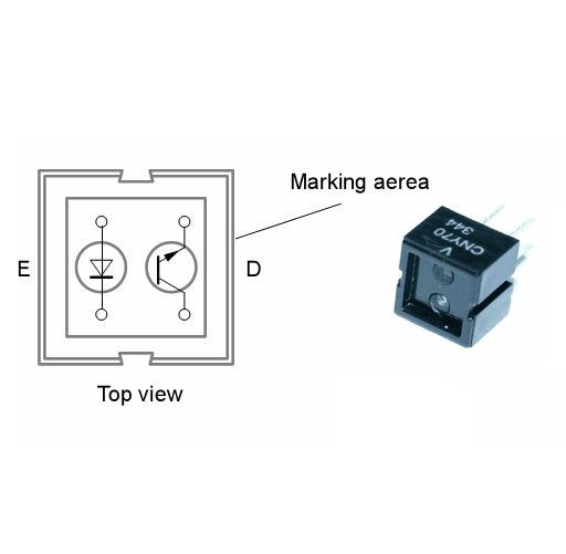 CNY70 Sensor Infrarrojo - (AD2235)