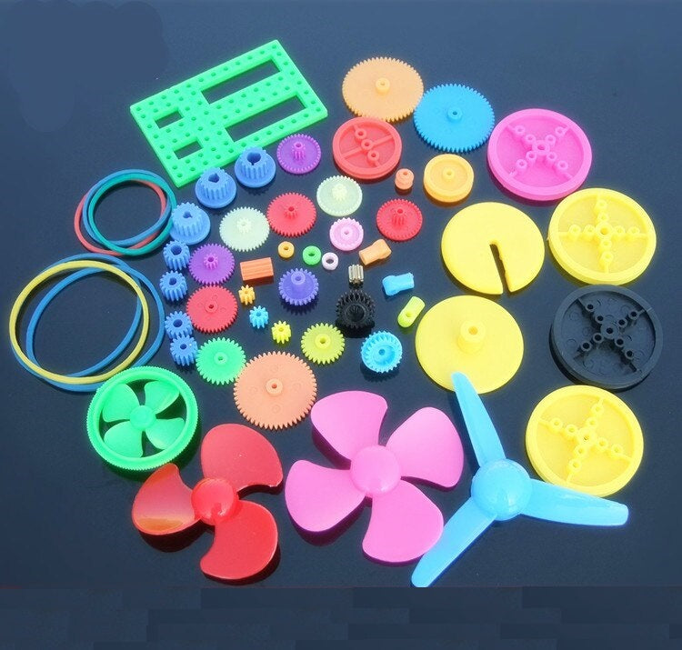 55-piece Plastic Robot Gear Set - (AD25443)