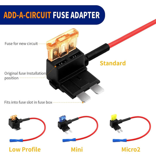 12V Car Fuse Holder Kit (9 PCS) - (AD28842)