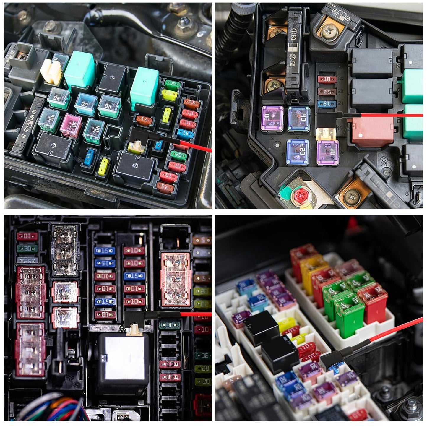 12V Car Fuse Holder Kit (9 PCS) - (AD28842)