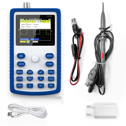 FNIRSI-1C15 Handheld Digital Storage Oscilloscope 110MHz Bandwidth 500MS/s - (AD29674)
