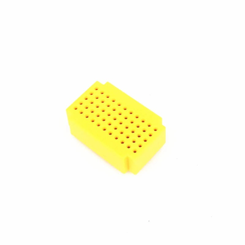 Yellow Block Building Breadboard - 55 Points - (AD29845)