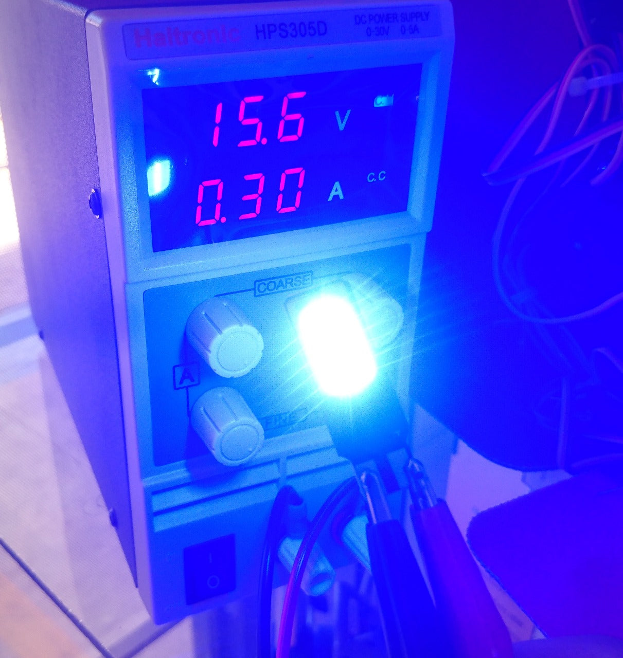 T10 Blue 6W LED Light 12VDC - (AD30591)