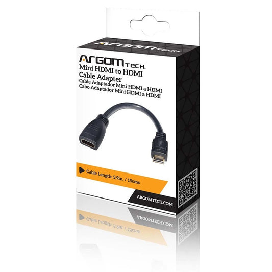 ARG-CB-0052 Argom Cable Adapter Mini HDMI to HDMI - (AD30672)