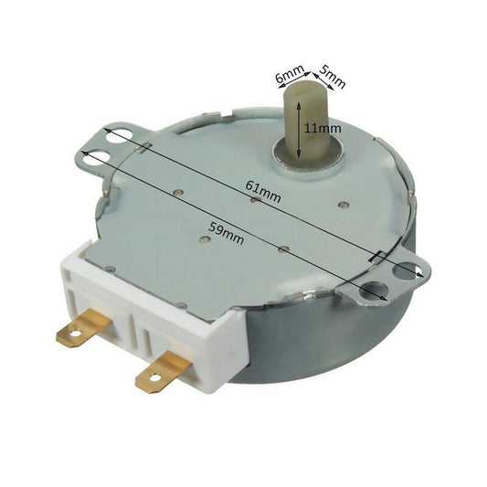 TYJ50-8A7 AC 100V-240V 50Hz CW/CCW Microwave Synchronous Motor 4 RPM - (AD32786)