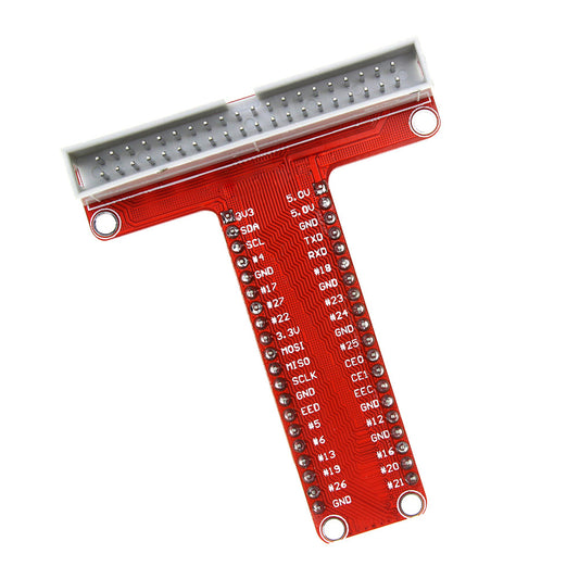 T-Shaped Breakout Expansion Board + 40Pin GPIO Cable for Raspberry Pi - (AD33954)