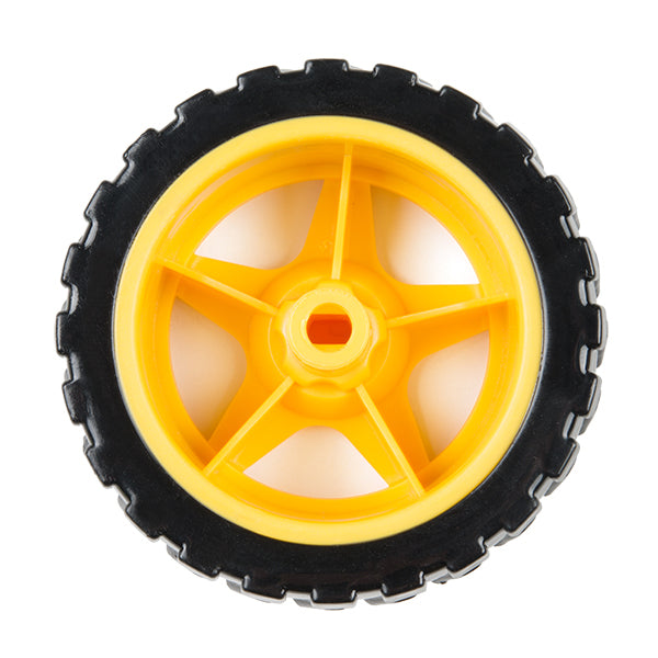 Wheel - 65mm (Rubber Tire) (2 PCS) - (AD3439)
