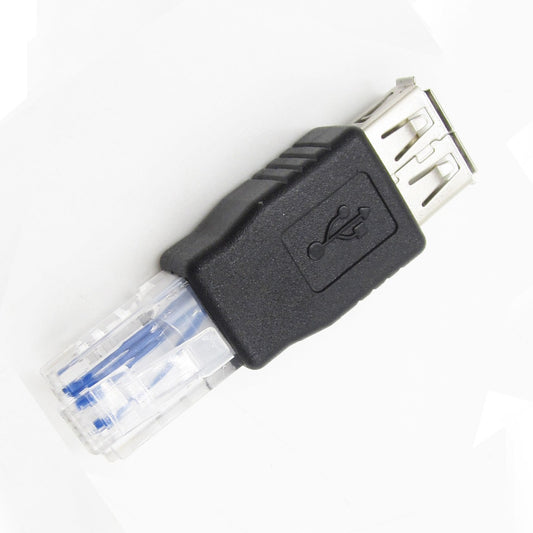 USB A Female To 10/100Mbps Ethernet LAN RJ45 Male Network Adapter - (AD35454)