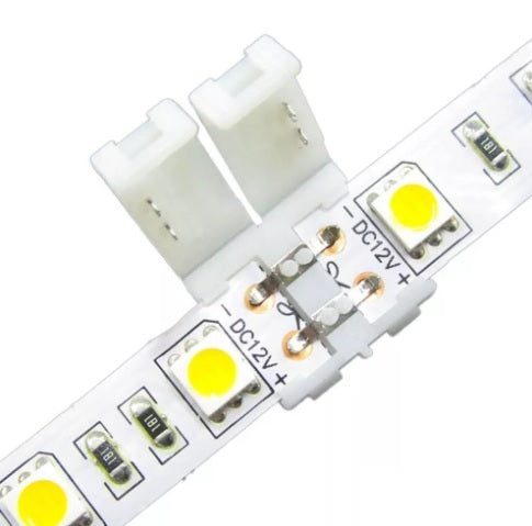 2 Pin 10mm Clip-on Coupler Connector For LED Strip Light - (AD36384)