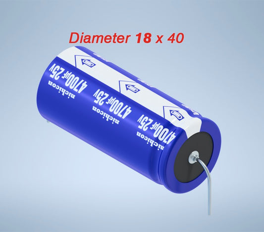 4700uF @ 25V Axial Electrolytic Capacitor - (AD36627)