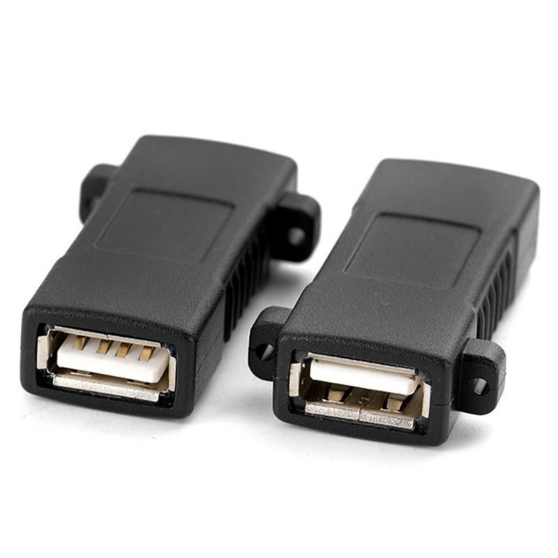 USB 2.0 Standard Female To Female Socket Panel Mount - (AD37276)