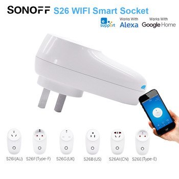 Sonoff S26 WiFi Smart Plug: US - (AD37845)