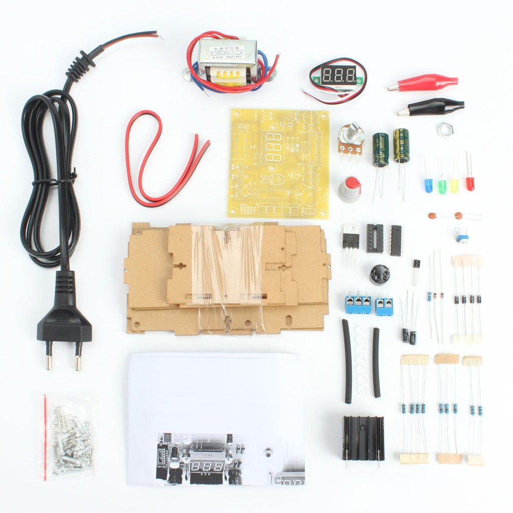 LM317 Voltage Power Supply 1.25V-12V Adjustable Regulated DIY Kit - (AD41178)