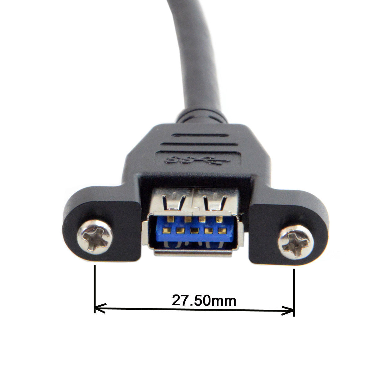 Cable Extension USB Tipo A - 0.92m Montaje Panel - (AD4142)