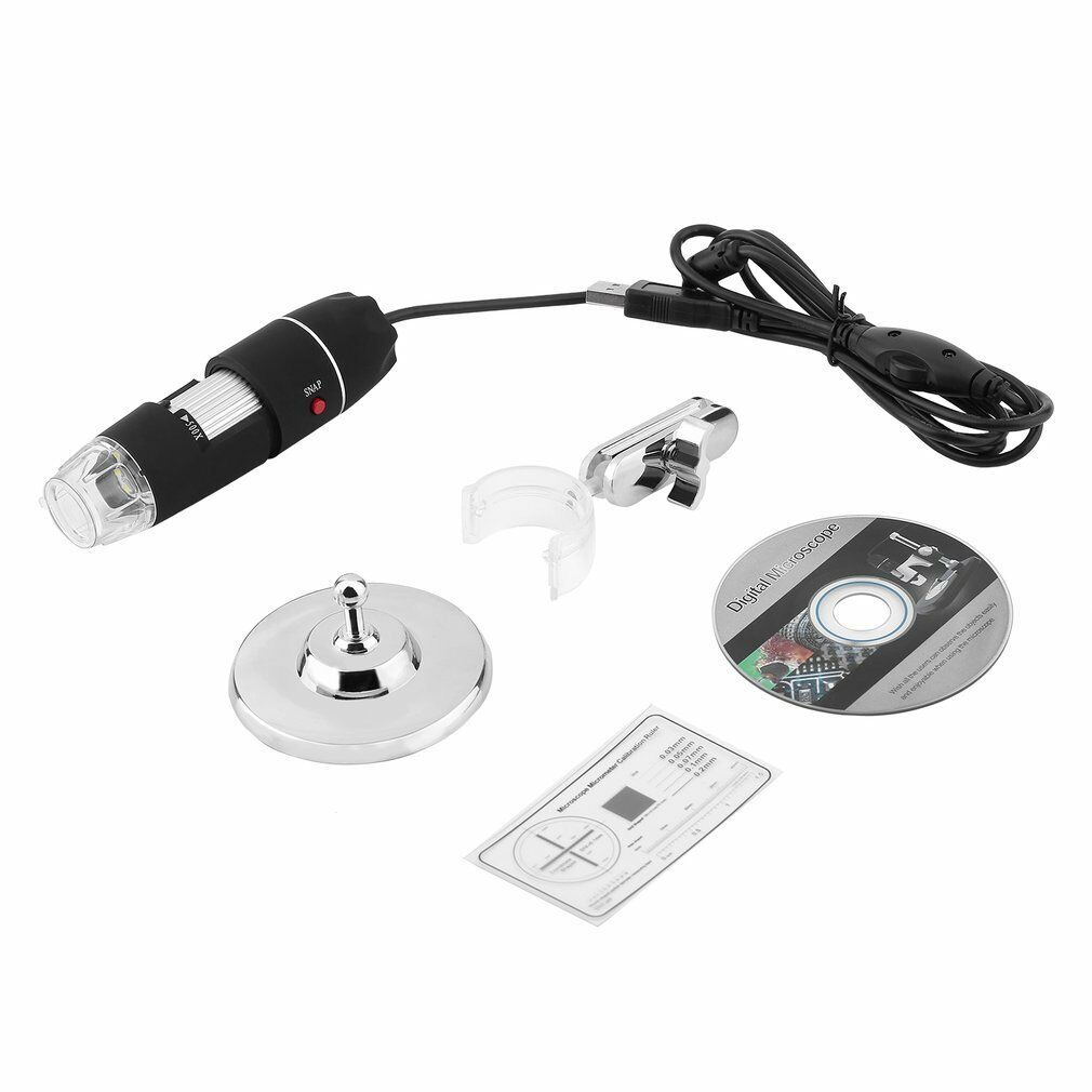 Portable USB Digital Microscope With 8 LED 2MP (40x-1000x) - (AD42990)