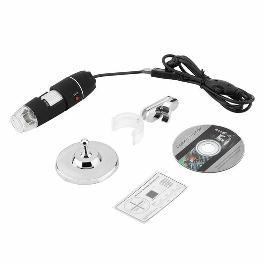 Portable USB Digital Microscope With 8 LEDs 2MP (40x-1000x) - (AD42990)