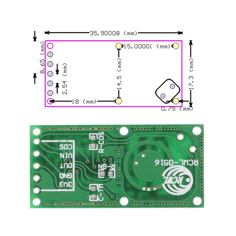 RCWL-0516 Human Body Radar Sensor Module - (AD45308)