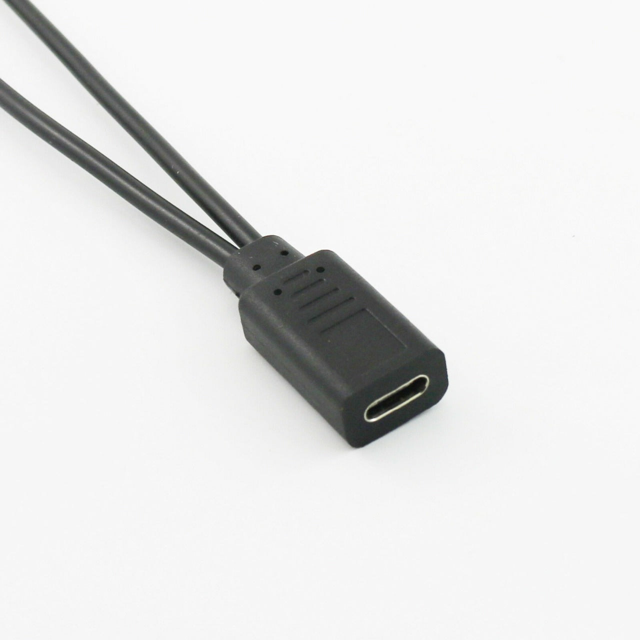 USB 2.0 Type C Female to Dual Micro USB Male - (AD46526)