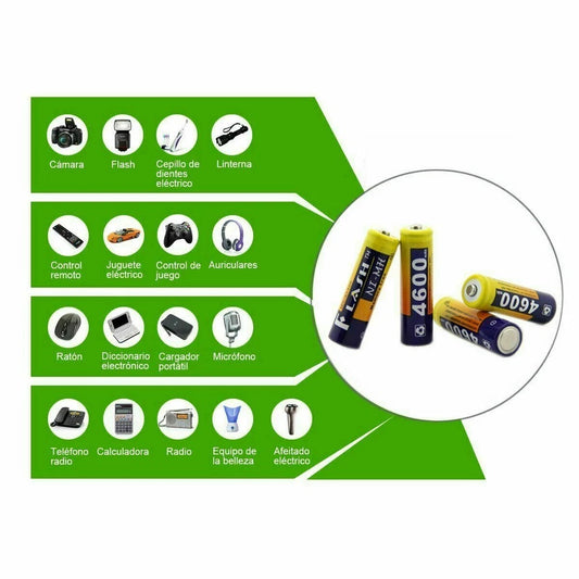 AA Rechargeable Battery 1.2V 4600mAh (1 Piece) Ni-MH - (AD47857)