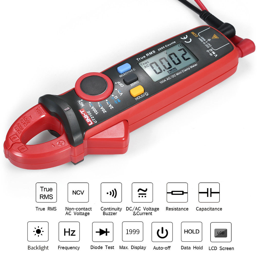 UNI-T UT210E AC/DC Current Clamp Meter Tester - (AD48170)