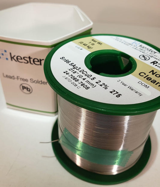 275 Kester Sn/Ag/Cu 0.4mm Lead-Free Solder Wire (0.45 Kg) - (AD50283)