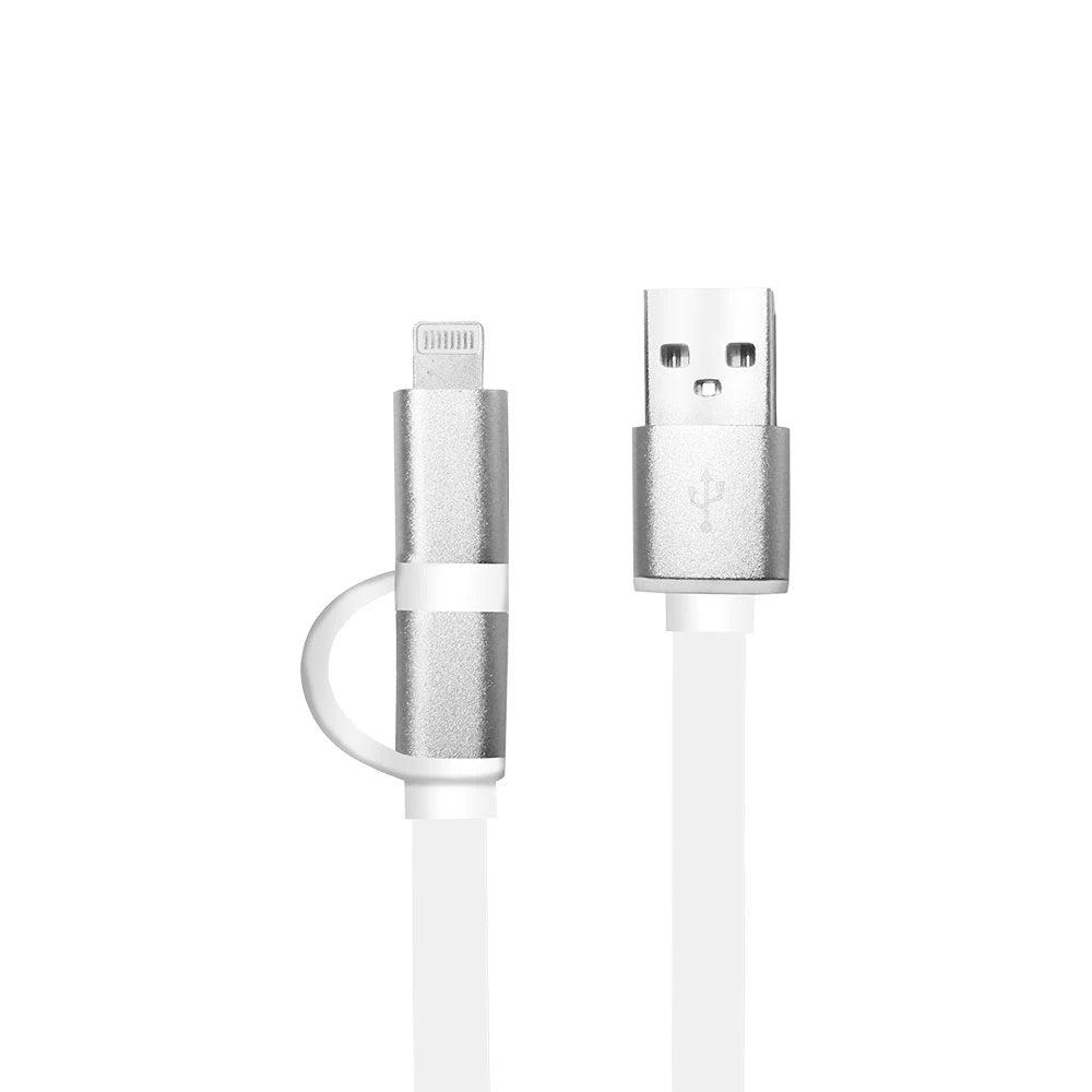 ARG-CB-0058 Argom Cable 2 in 1 Lightning & Micro USB - (AD50309)
