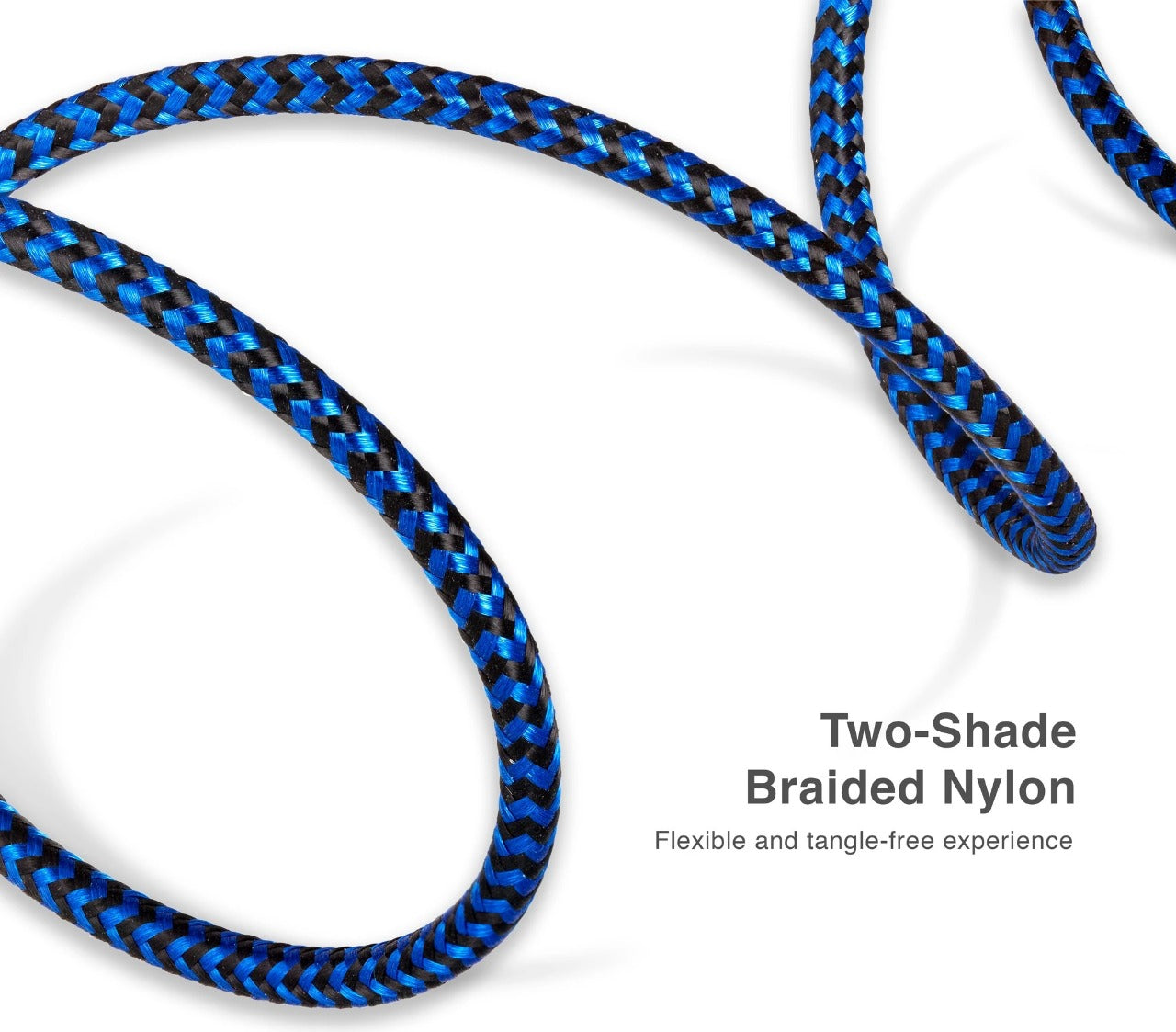 ARG-CB-0023BL Argom Cable Lightning To USB 2.0 Nylon Braided Dura Form - (AD50313)