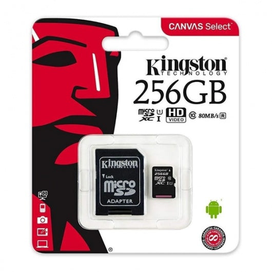 256GB Kingston Micro SD Class 10 - (AD51663)