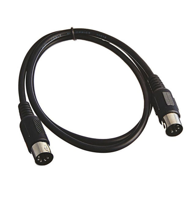 5 Pin Male to Male MIDI Connector Cable (5 Ft.) - (AD51673)