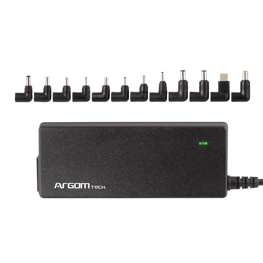 ARG-AC-0095 Argom Compact Universal Notebook Charger 90W - Auto Sensing - (AD52971)