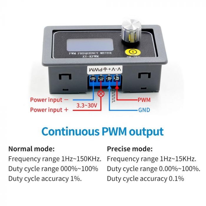 XY-KPWM Signal Generator PWM LCD Display (1Hz-150KHz) - (AD53532)