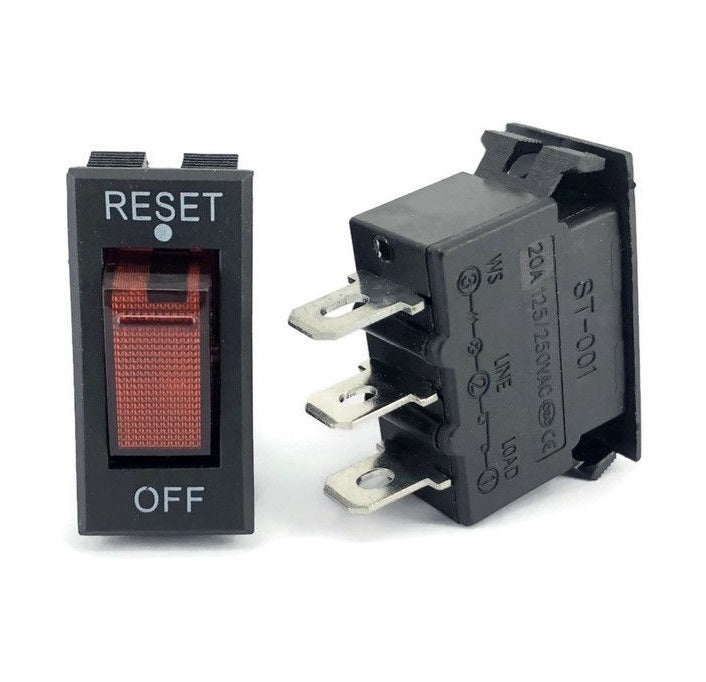 ST-001L Thermal Overcurrent Circuit Breaker 20A - (AD53634)